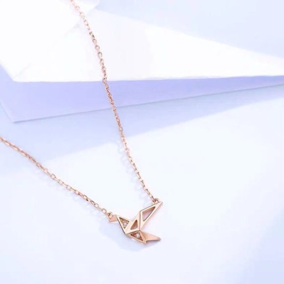Jewelry - NEW Silver Paper Crane Necklaces